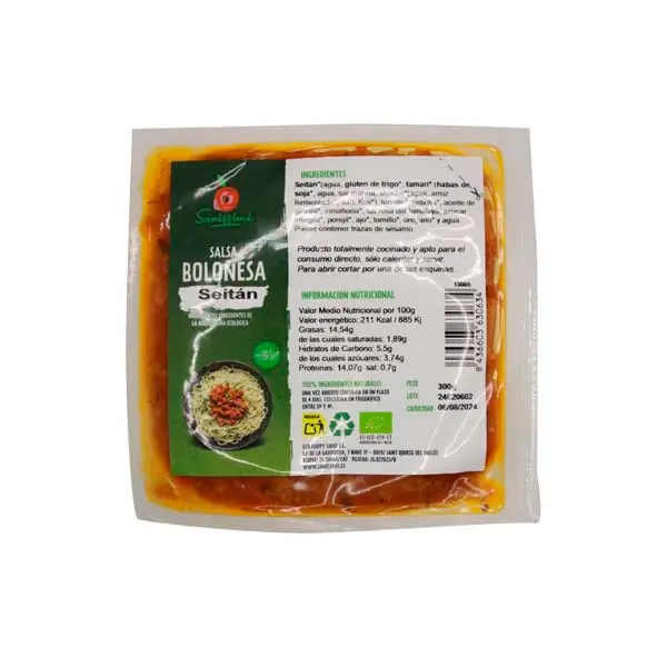 BOLOÑESA SEITÁN 300g - Sanissimi