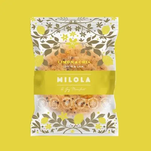 [MI03] COOKIE INDIVIDUAL LIMON & CHÍA 50g VEGETARIANA - MiLola 